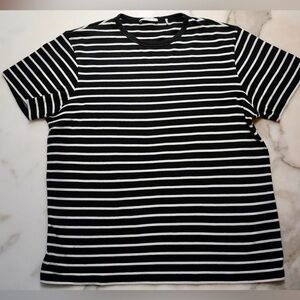 Sandro Black and White Striped Tee